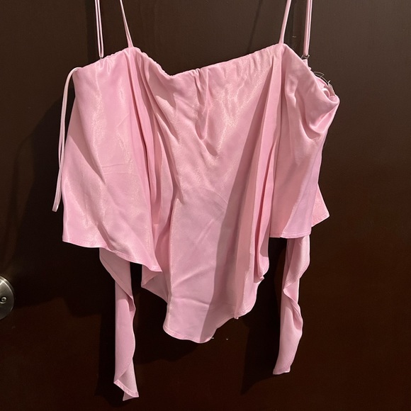 Pink Zara Satin tank top - Picture 1 of 2